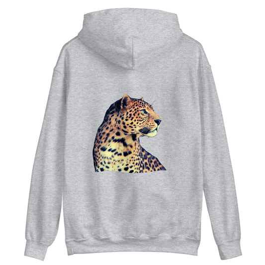 Grey Leopard Hoodie
